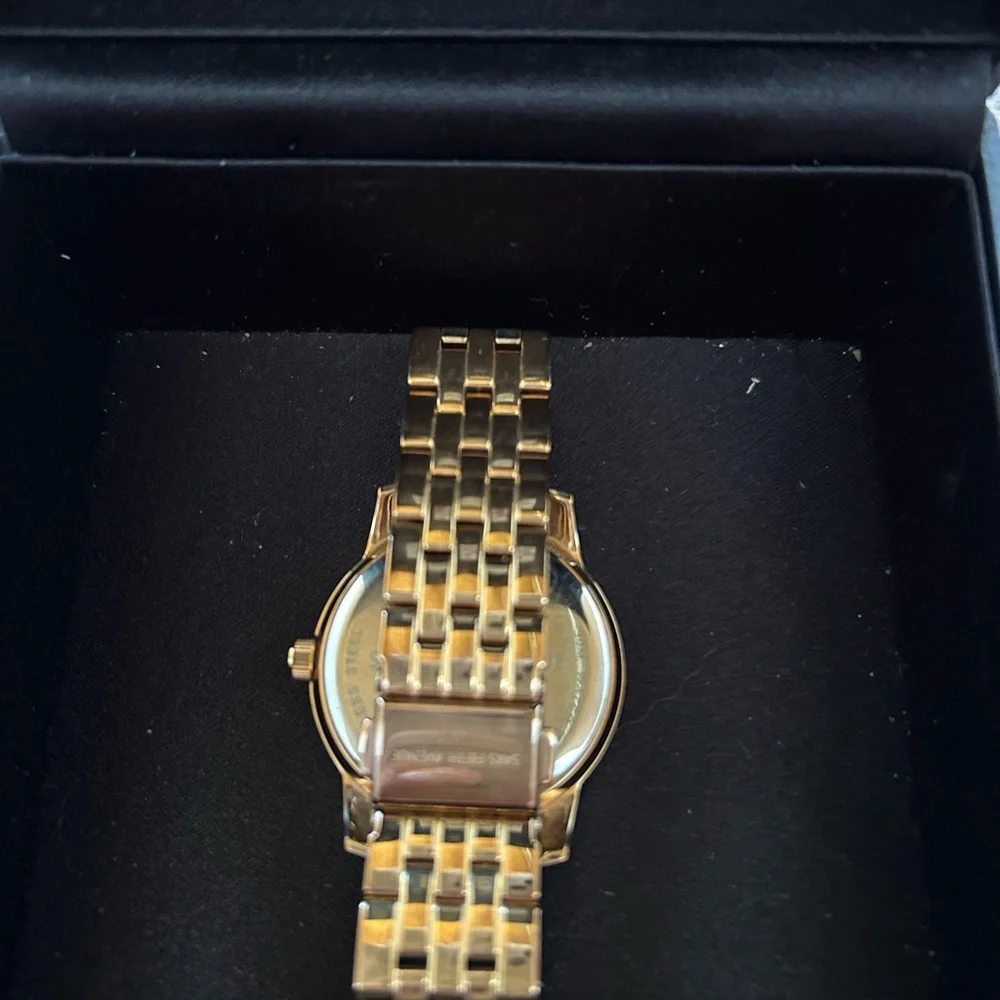 Saks Fifth Avenue Rose Gold Watch with Crystal Bezel - Picture 4 of 6